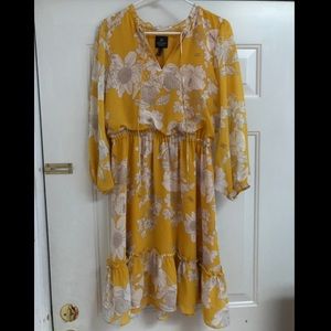 Adrianna Papell | Boho Spring Floral Dress